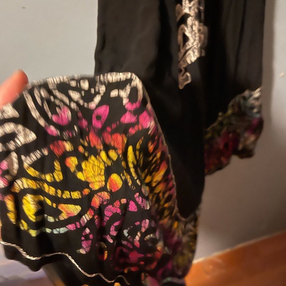 Indie Boutique Embroidered Black Halter Dress - Free Size - Picture 8 of 8